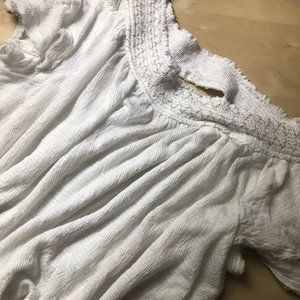 White off-the-shoulder top